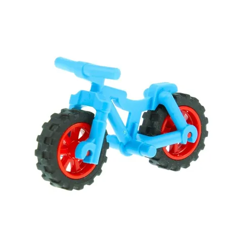1x lego Bicycle Mountain Bike Dark Azure Blue Wheel Black Red 70430 36934c03