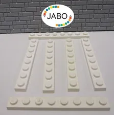 (J8/5/5) LEGO 6x3460 Plate Flat 1x8 White