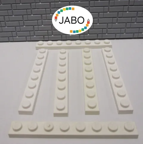 (J8/5/5) LEGO 6x3460 Plate Flat 1x8 White