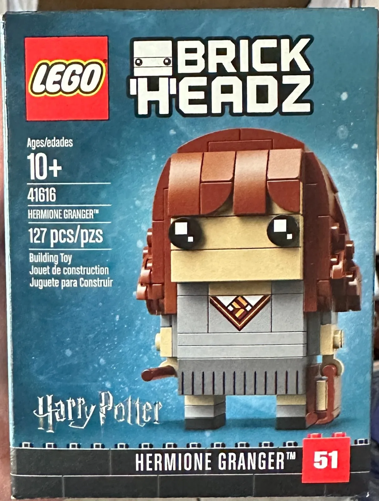 LEGO BRICKHEADZ: Hermione Granger (41616) Retired Sealed  New !