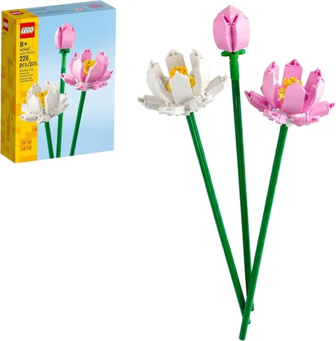 LEGO Lotus Flower Building Set, 8+ Artificial Lotus Flowers 220 pcs (40647)™