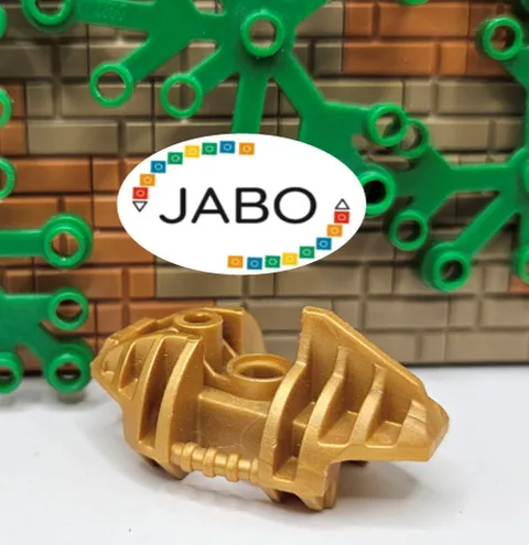 (S17 / 10 / 24) LEGO Bionicle 53566 Piraka Leg Cover Armor Gold