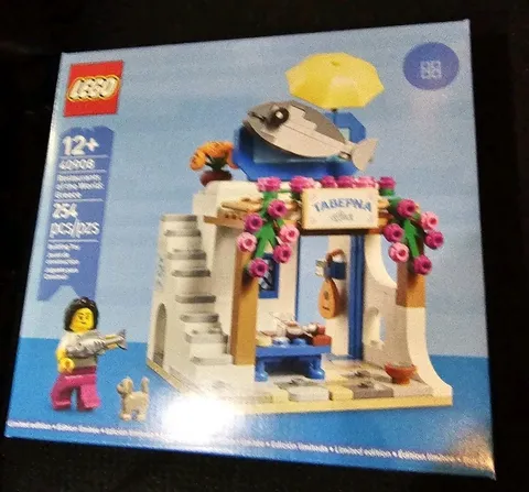 Lego Restaurants Of The World: Greece 254 Pcs With 1 Exclusive Minifig Set 40908