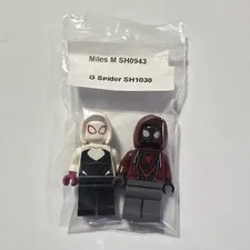 LEGO Miles Morales Spider-Man & Ghost-Spider Minifigures SH0943 SH1030 Polybag