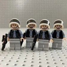 LEGO Rebel Trooper Minifigure Lot x4 Star Wars Blasters