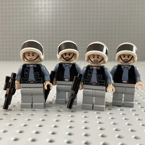LEGO Rebel Trooper Minifigure Lot x4 Star Wars Blasters