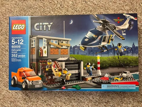 LEGO CITY: Helicopter Arrest (60009) #2 Rare  &Retired Original Set, New Sealed