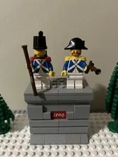 LEGO Pirates IMPERIAL SOLDIER pi061 & HARBOR SENTRY pi064 Minifigure Lot Of 2