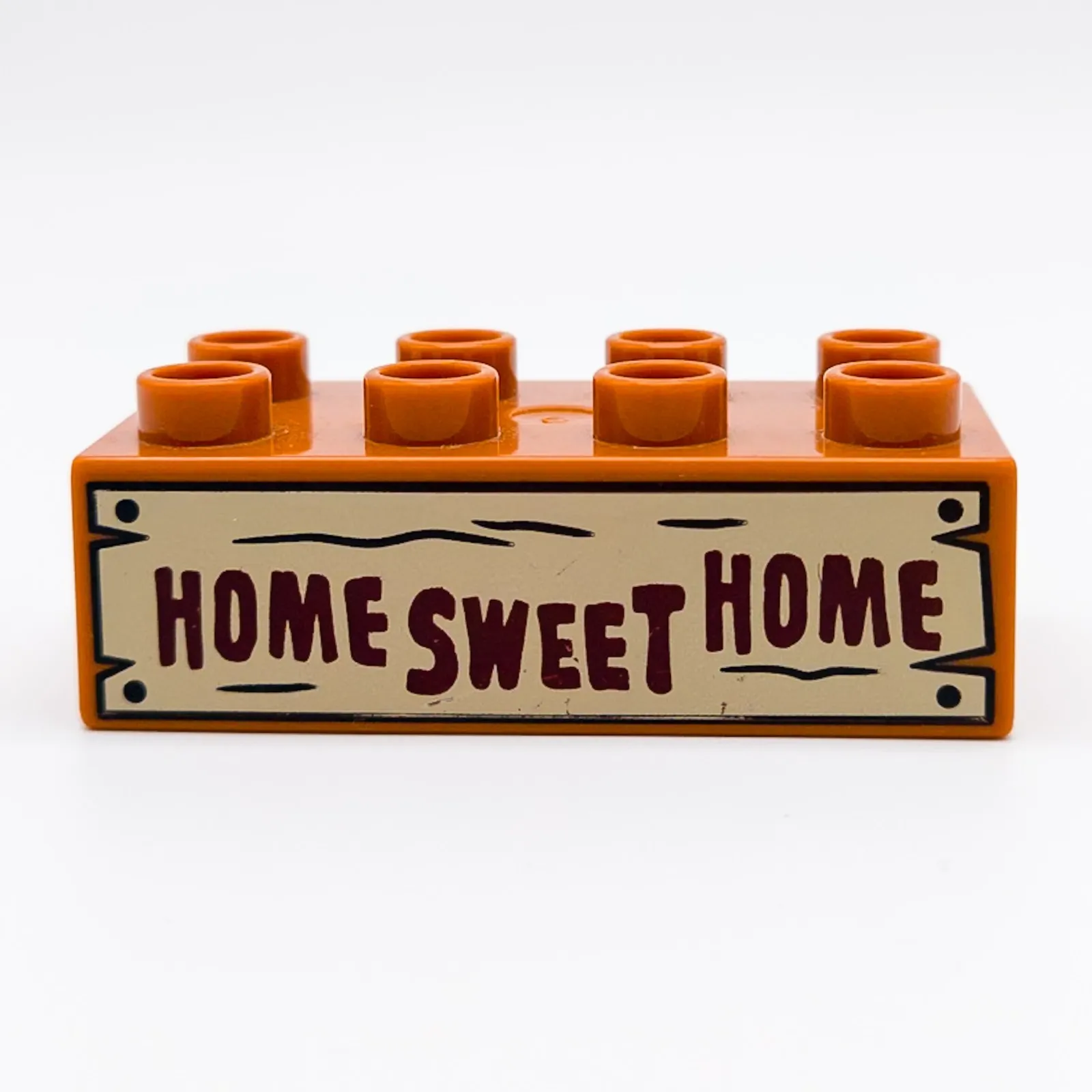LEGO DUPLO Theme Brick Home Sweet Home Hook Disney Cars Brown 2x4 10856 3011pb045