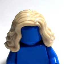 Lego - Minifigure Hair - Tan Blonde, Wavy, Long