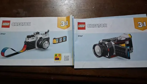 LEGO CREATOR: Retro Camera (31147)  Instruction manuals (2 Manuals)