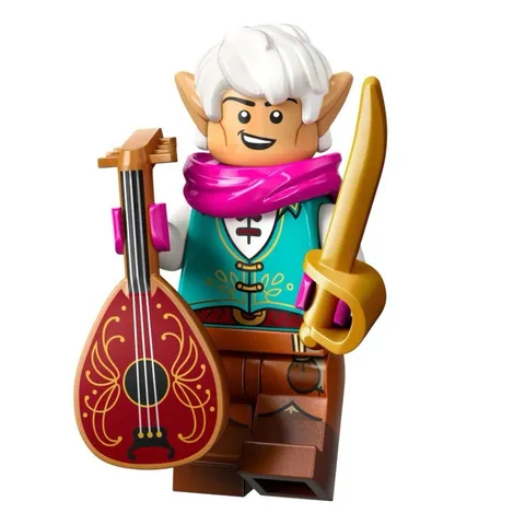 LEGO Minifigure Dungeons Dragon Elf Bard W/ Sword