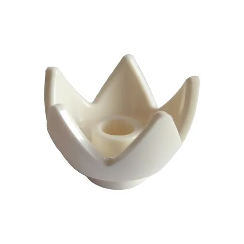 LEGO 12x White Minifigure, Headgear Crown Eggshell with 5 Points inv.639