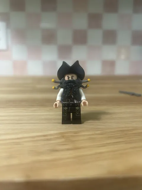 Lego Blackbeard Custom Printed Minifigure Pirates of the Caribbean