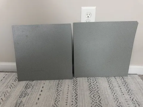 2 Lego Base Plates 4186 48x48 Stud Base Plate Light Grey