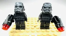 LEGO Star Wars Shadow Stormtrooper Lot of 2 Shadow Troopers w/ Blasters - 75079