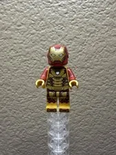 Lego Marvel Iron Man Minifigure SH0806 Mark 42 Iron Man 3 76203 Super Heroes D2