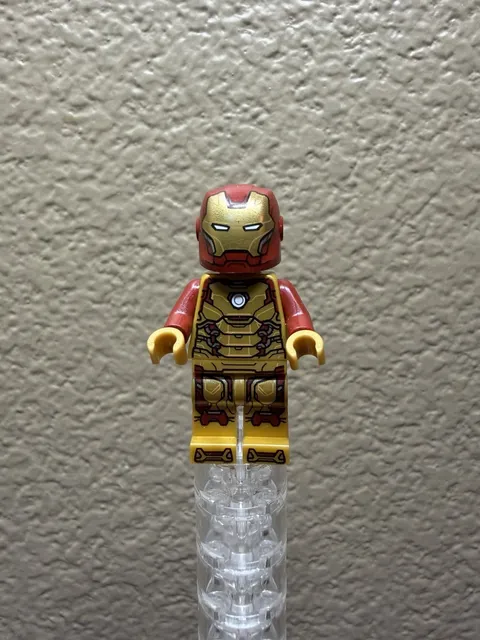 Lego Marvel Iron Man Minifigure SH0806 Mark 42 Iron Man 3 76203 Super Heroes D2