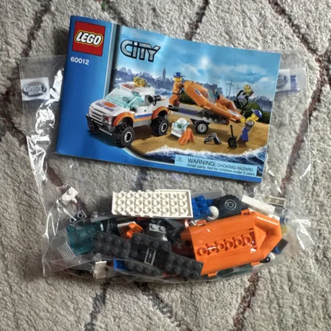 LEGO City 60012 Coast Guard 4x4 & Diving Boat Bulk Lot w/ Instructions