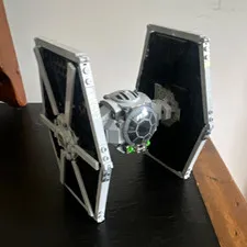 LEGO Star Wars TIE Fighter Vehicle Model Gray/Black Incomplete Set
