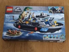 LEGO JURASSIC WORLD 76942 BARYONYX DINOSAUR BOAT ESCAPE New