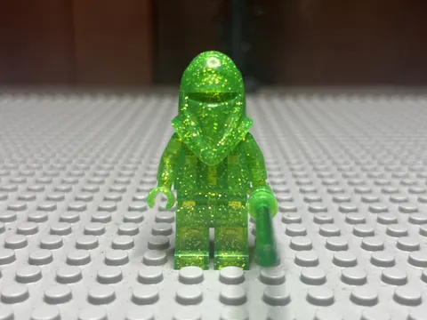 Lego Star Wars Imperial Guard Prototype Minifigure Transparent Glitter Green