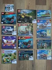 Lot Of 14 Lego Manuals Jeep City Minecraft Creator Sonic Marvel Ninja Avengers