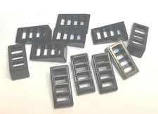 10x Lego #61409 sloped grille black 1x2x2/3. We Combine Shipping. 10/99