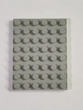 LEGO Parts ● Light Gray (Old) Plate 6 x 8 ● # 3036 ● QTY 1