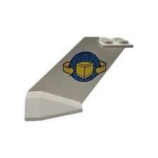 Lego Tail Wedge Box and Arrows and Globe Pattern x1 4867pb04