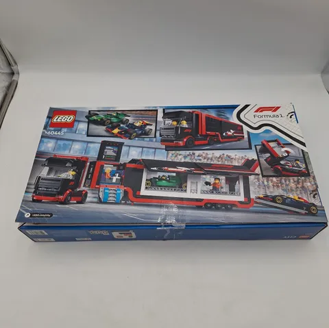 LEGO CITY: F1 Truck with RB20 & AMR24 F1 Cars (60445) Damaged Box