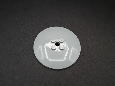 LEGO - 1x - Dish - Shell - 6x6 Inverted Radar - Light Grey - Light Grey - 44375b