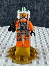 LEGO Star Wars Wedge Antilles SW1081 Rebel Pilot Helmet Blaster Minifigure