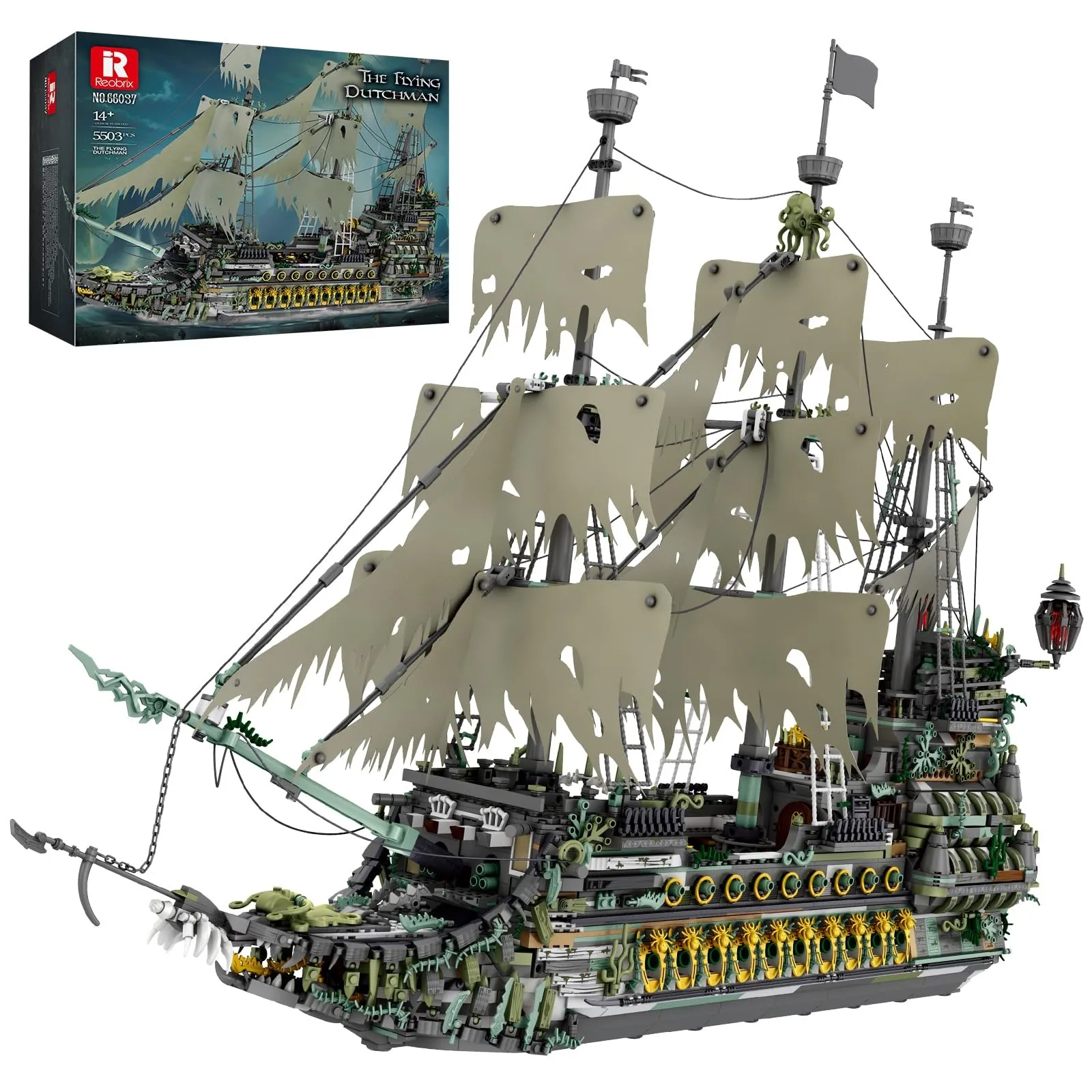 Pirate Ship Technology Clamp Blocks, 66037 Flying Dutch Pirate Ship...