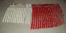 Vintage Lego Bricks - Marked Patent Pending - 4.2 pounds - Mostly Red and White