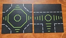 LEGO Blacktron II Space Landing Pad Baseplates 32x32 Black Green 6099