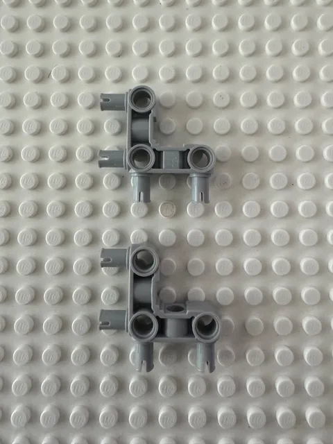 LEGO Technic, Pin Connector Perpendicular 3 x 3 Bent with 4 Pins 55615 Qty 2