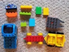 Lot Of 13 Pieces Lego Duplo Block Lot Blocks and Vehicles
