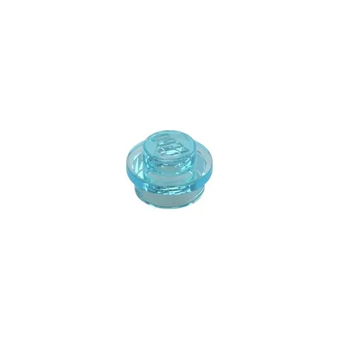 LEGO 50x Trans-Light Blue 1 x 1 Plate Stud inv.615