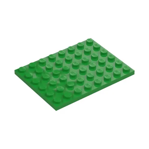LEGO 16x Green Plate 6 x 8 inv.606