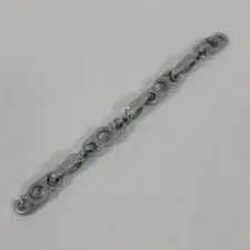 LEGO Bionicle PEARL LIGHT GREY Chain Link Section 7 Links Lot Part 53551