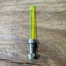 LEGO Star Wars - Lightsaber for Minifigure  Trans Yellow Color Gray Handle