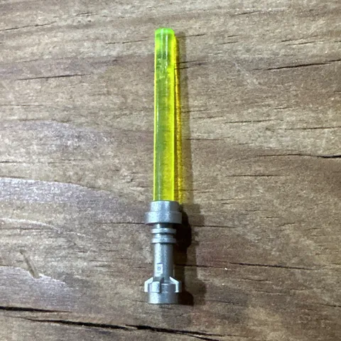 LEGO Star Wars - Lightsaber for Minifigure  Trans Yellow Color Gray Handle