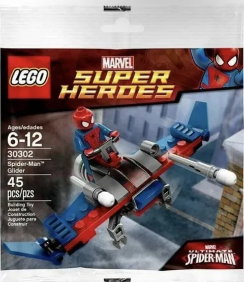 LEGO Marvel Superhero Spider-Man Glider (30302) Ultimate Spider Man Polybag 45pc