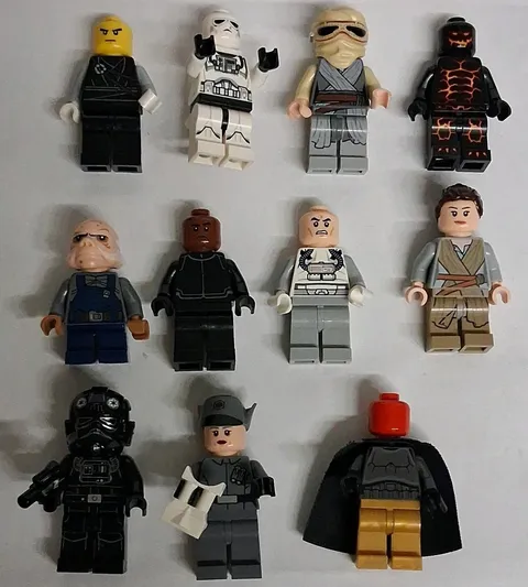 LEGO Star Wars Minifigure Lot of 11 w/ Stormtrooper, Rey & Others
