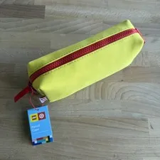 LEGO x Target Collection Yellow Red Pencil Case Cosmetic Bag New with Tag