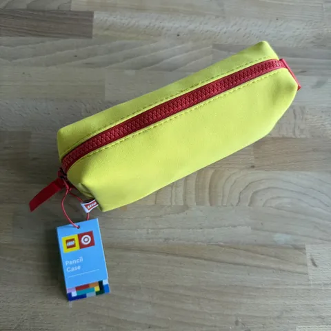 LEGO x Target Collection Yellow Red Pencil Case Cosmetic Bag New with Tag