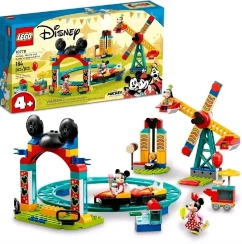LEGO Disney 10778 Mickey, Minnie and Goofy's Fairground Fun New Factory Sealed