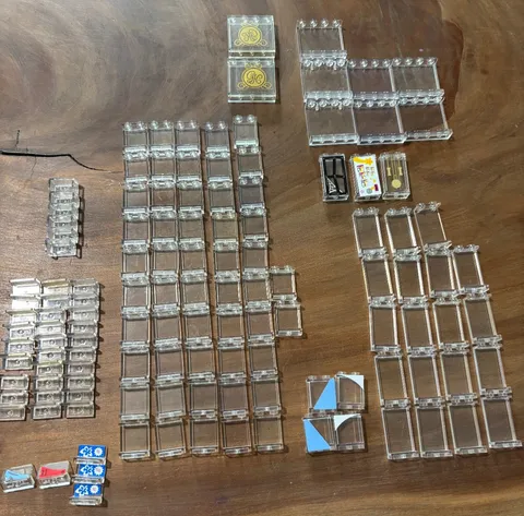 125 ct Genuine LEGO Clear Window Door Panels Mixed Sizes & Printed Bulk Lot