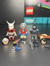 Lego DC Super Hero's Peacemaker, Vigilante, and White Dragon Custom Minifigures